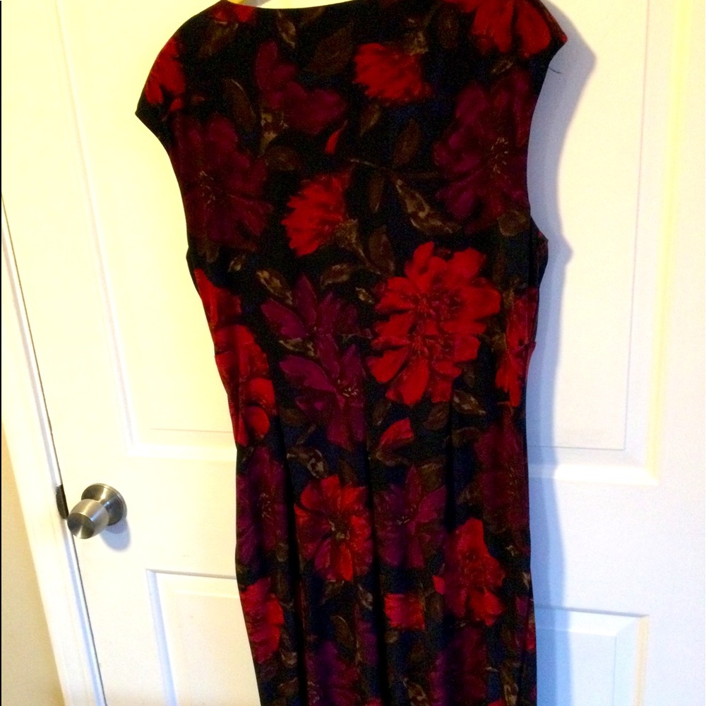 Ralph Lauren Size 16 Form Fitted Nylon Dress New